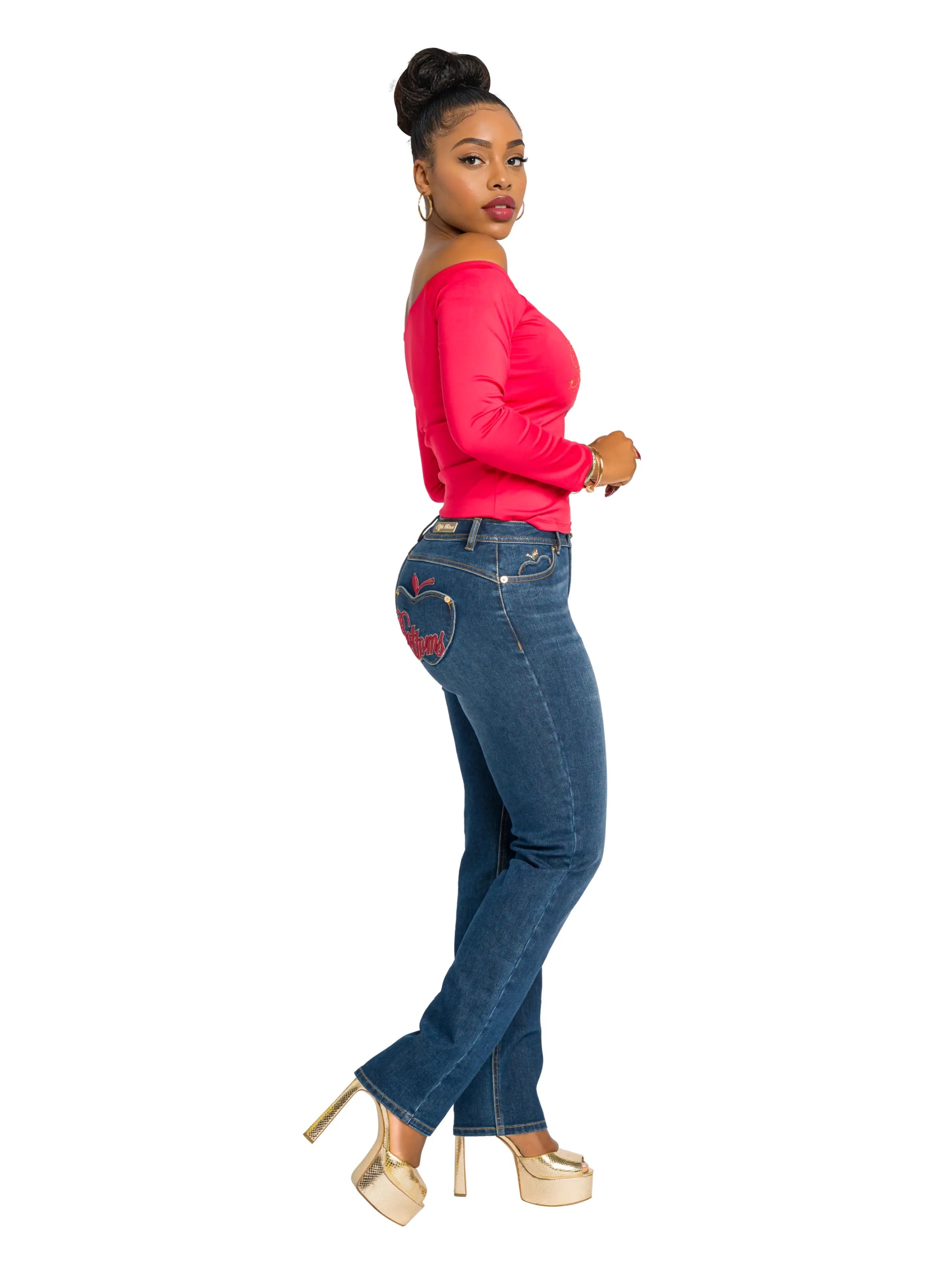 Apple Bottoms - Red Delicious Pocket Jean - AHJ-4182 - 8
