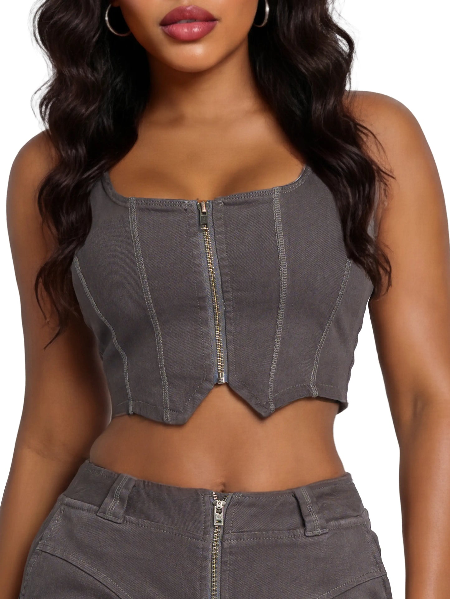 Apple Bottoms - Stretch Twill Bustier Vest 1