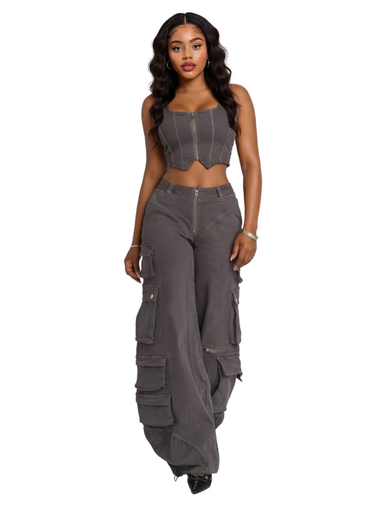 Apple Bottoms - Stretch Twill Loaded Cargo Pants 4