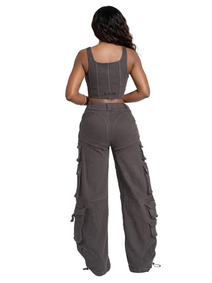 Apple Bottoms - Stretch Twill Loaded Cargo Pants 5