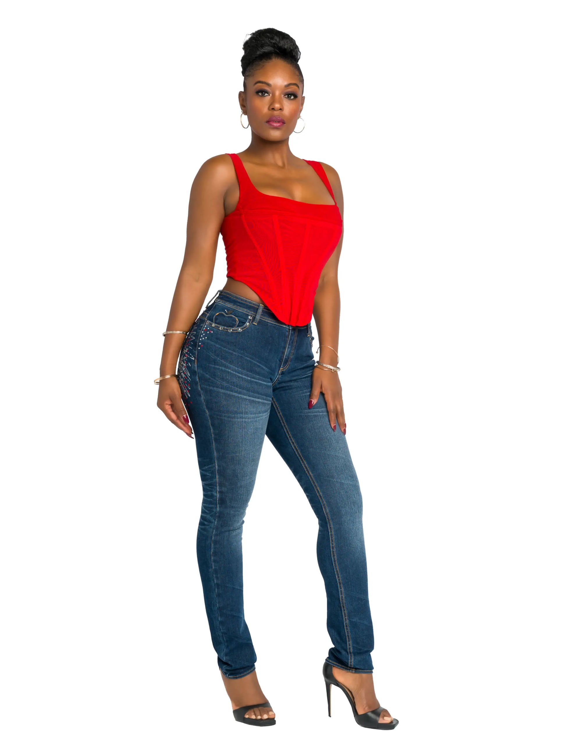 Apple Bottoms - AHJ-4156
Valentines Sweet Heart Jean - 1