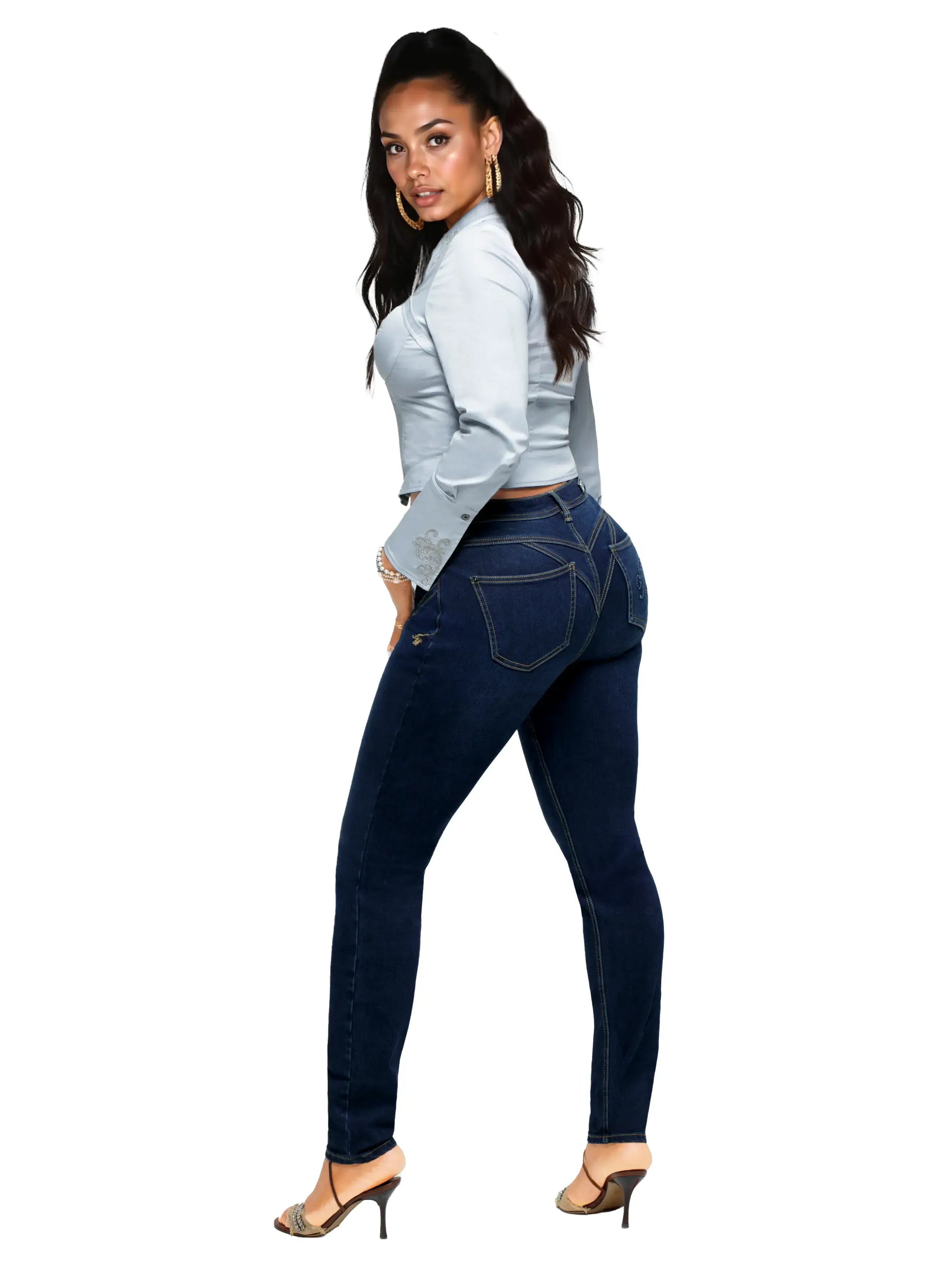 APPLE BOTTOM JEANS - AFJ-4101
FORBIDDEN FIT ANKLE BITER JEAN DARK - 5